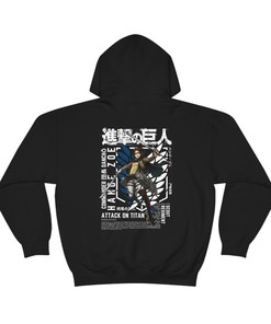 Great Gift for Anime Lovers - Attack on Titan Hange Sweatshirt, Hoodie, and Tee for Him