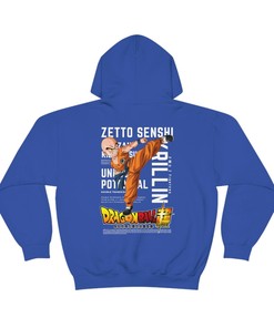 Great Gift for Anime Lovers - Dragon Ball Krillin Sweatshirt, Hoodie, and Tee for Him
