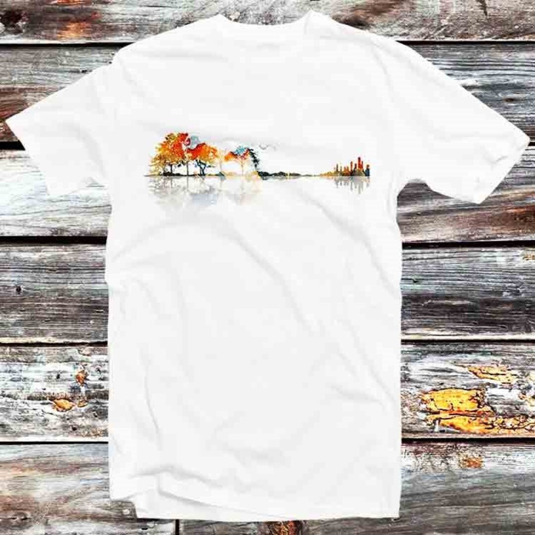 Guitar Nature Punk Rock Music T-Shirt - Anime Gift for Music Lovers