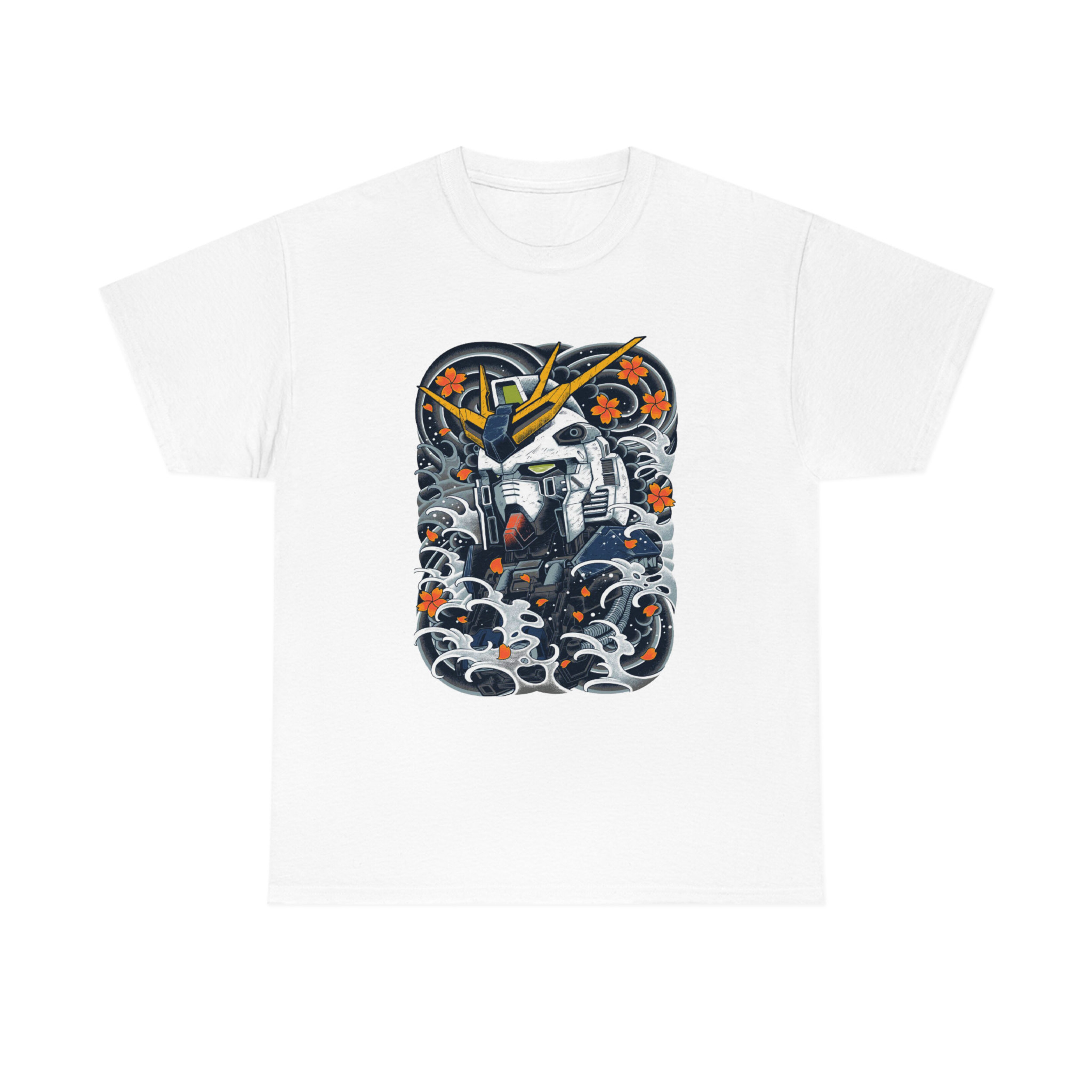 Gundam Great Wave Tee, Gundam Crewneck Sweatshirt, Gundam Fan Gift, Anime Merchandise Idea for Fans - Image 4