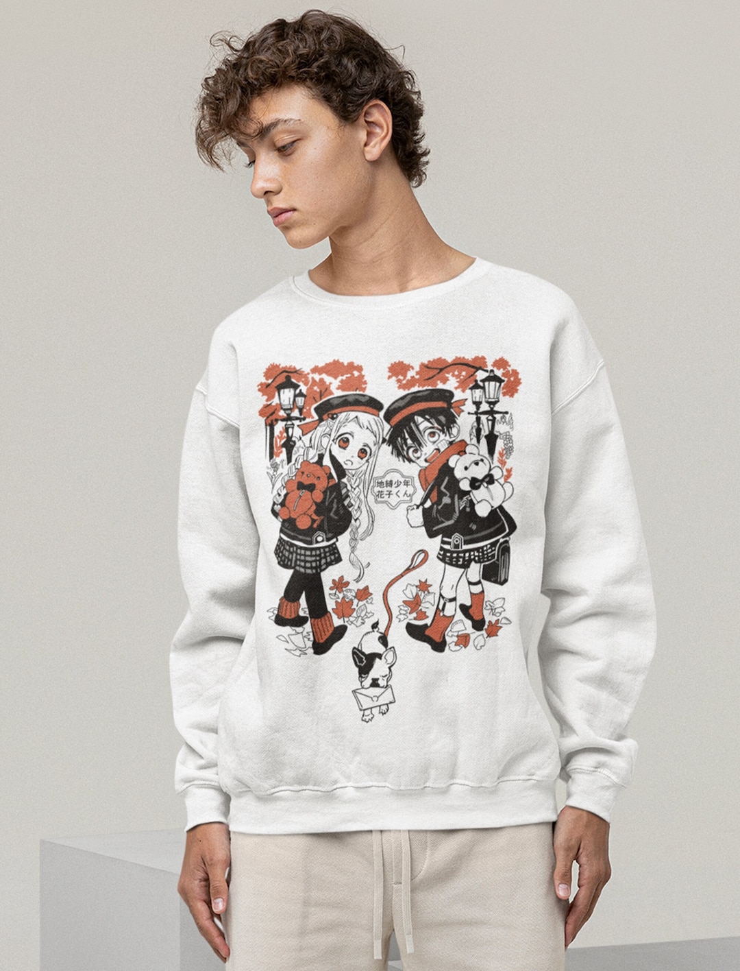 Hanako Kun Toilet Bound School Anime Sweatshirt - Unisex Mystery Aesthetic Shirt for Anime Lovers with Unique Graphic Tee