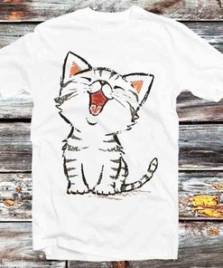 Happy American Shorthair Cat Tee - Unique Gift for Pet Owners and Cat Lovers