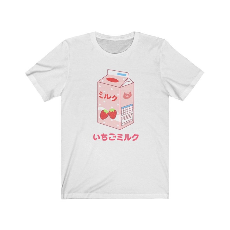 Harajuku Aesthetic Tee - Japanese Strawberry Milk T-shirt with Bonus Gift for Anime Lovers - Image 4