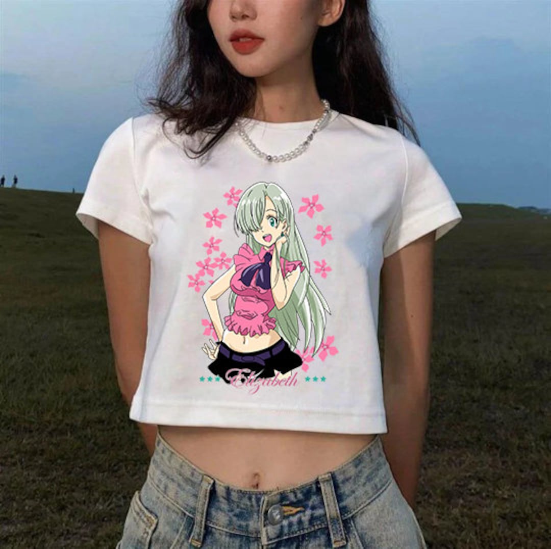Harajuku Anime Sweatshirt for Women - Japanese Style Crop Tops with Cool Tee Design and Aesthetic Graphics