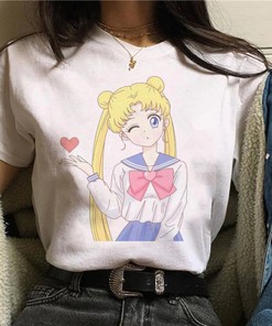 Harajuku Clothing Unisex Sailor Moon Japanese Tee - Kawaii Clothing, Aesthetic Shirt