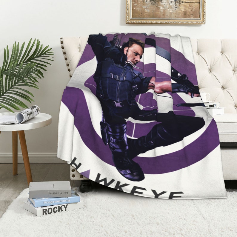 Hawkeye Quilt Blanket Set with Personalized Name - Ideal for Home Decoration & Sofa - Image 4