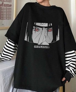 Hello Kitty Anime Long Sleeve Tee, Japanese Stripe Shirt with Graphic Design, Unisex Top, Best Anime Fan Gift
