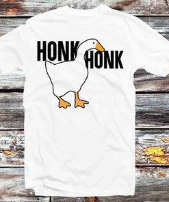 Honk Goose Duck Cartoon Anime Tee - Vintage Retro Unisex Animal Shirt