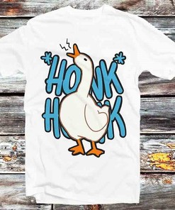 Honking Goose And Duck Funny T-Shirt - Ideal Gift For Anime Fans