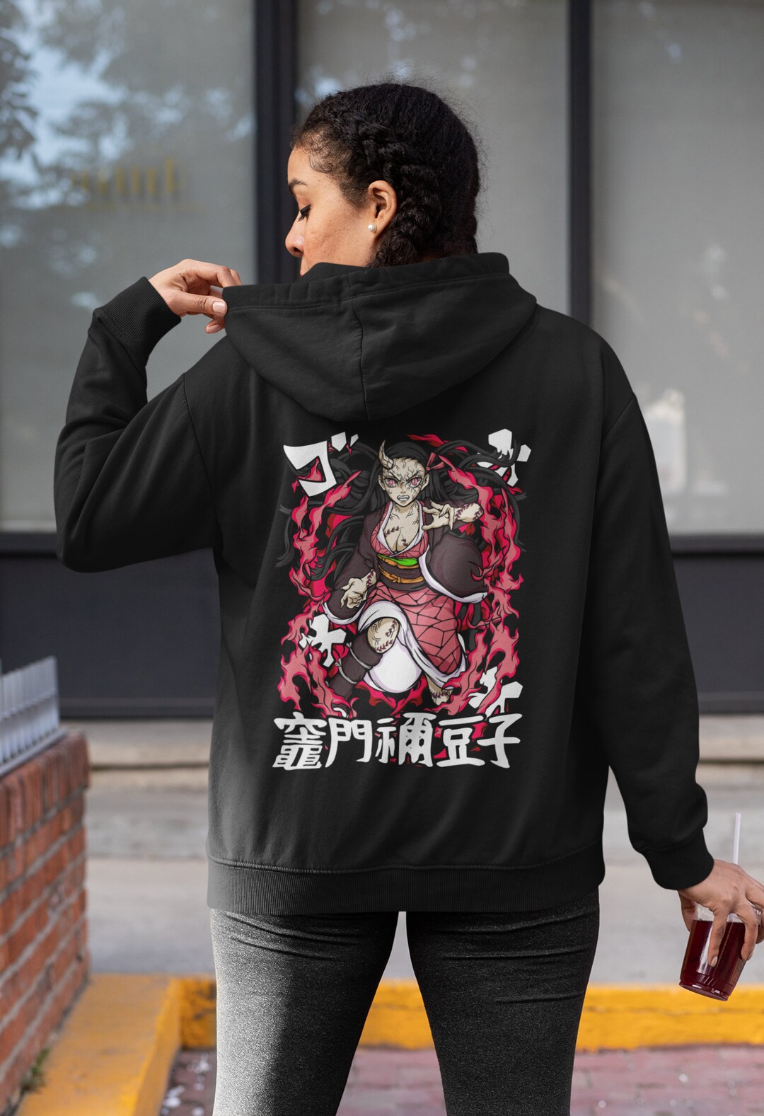 Hoodie for Her with Trendy Art Design - The Best Anime Gift