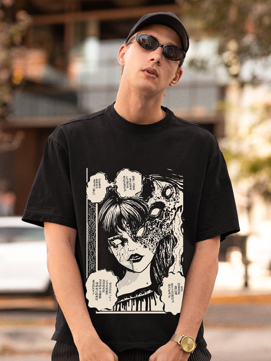 Horror Manga Demon Girl T-Shirt, Gothic Sweatshirt & Spooky Witch Hoodie - Gifts for Fans
