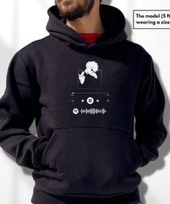 JJK Anime Inspired Hoodie with Music Notes for Perfect Fan Gift