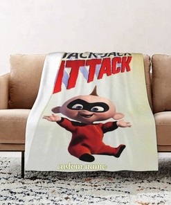 Jack Jack Attack Personalized Quilt Blanket Set - Great for Sofa Blanket, Picnic, Family Gifts