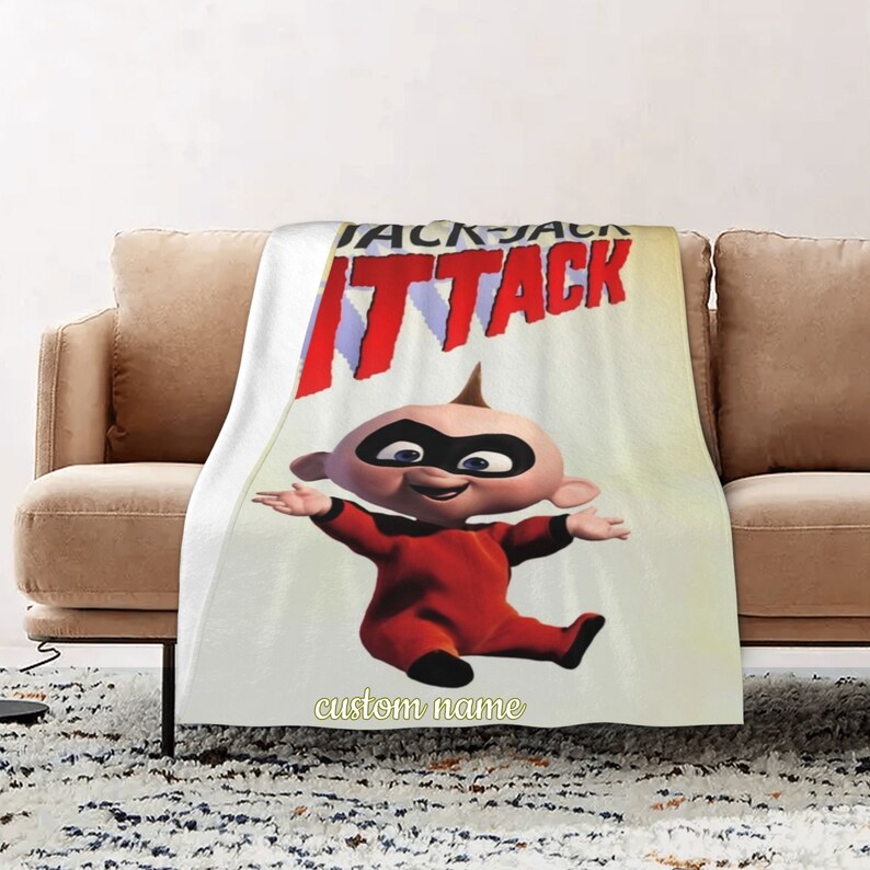 Jack Jack Attack Personalized Quilt Blanket Set - Great for Sofa Blanket, Picnic, Family Gifts - Image 2