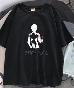Japan Tee, Harajuku Clothing with Black Cotton T-Shirt, Stylish Anime Shirt, Best Gift for Anime Lovers