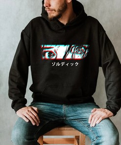 Japanese Aesthetic Hoodie - Retro Anime Style - Sad Anime Girl Eyes Design
