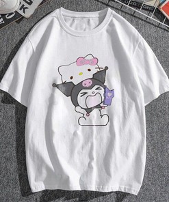 Japanese Anime Shirt, White Cotton Tee for Women - Aesthetic Manga Shirt, Perfect Gift for Manga and Anime Fans