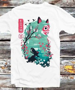 Japanese Calligraphy Flower Graphic Tee - Elegant Gift for Fans of Anime