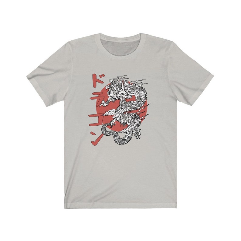 Japanese Dragon Aesthetic Tee - Unisex Print Shirt with Bonus Gift for Anime Lovers - Image 4