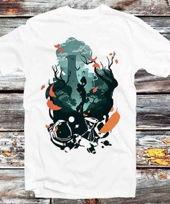 Japanese Flower Space Tree Limited Edition T-Shirt - Perfect Gift for Anime Lovers