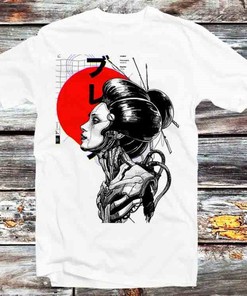 Japanese Geisha Robot T-Shirt - Perfect Anime and Japanese Culture Gift