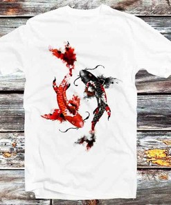 Japanese Koi Fish Yin Yang Tee - Cool Gift for Fans of Eastern Philosophy and Art