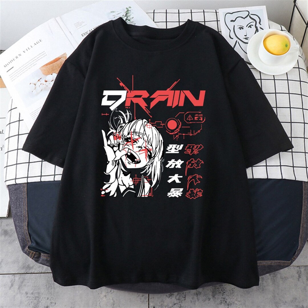 Japanese Manga Tee, Black Cotton T-Shirt, Cool Anime Shirt for Fans, Perfect Gifts For Fans