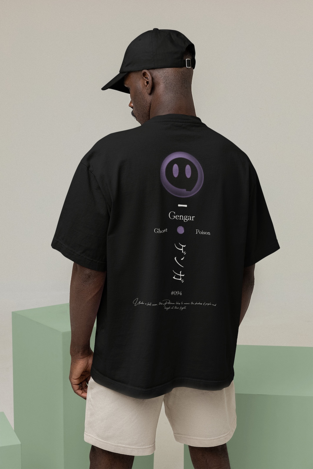 Japanese Style Shadow Mon Graphic Tee - Cool Shirt for Fans and Lovers