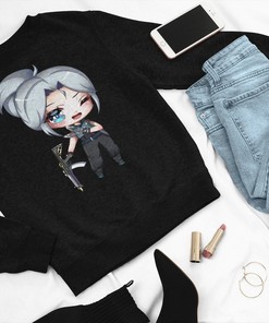 Jett Chibi Valorant Hoodie - Perfect Gaming Apparel Gift