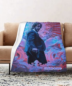 John Wick Personalized Quilt Blanket for Home Decoration and Sofa