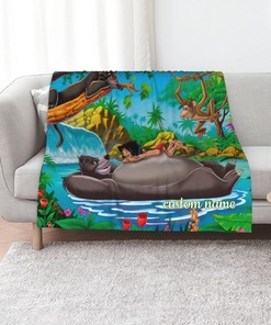 Jungle Book Quilt Blanket Bedding Set - Personalized with Custom Name
