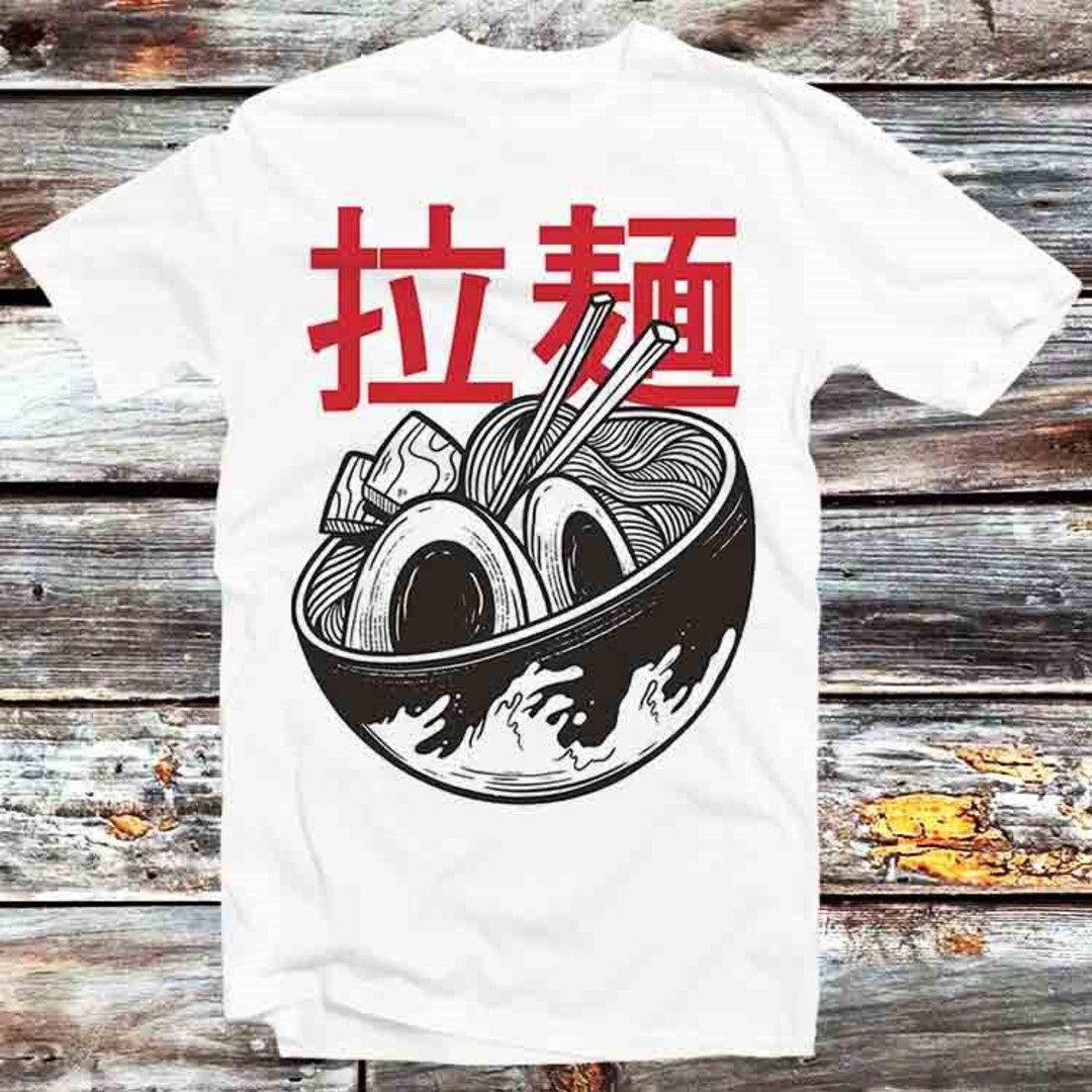 Kawaii Anime Ramen Skeleton Tee - Fun Gift for Japanese Food and Anime Lovers