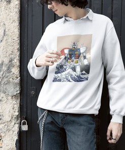 Kawaii Anime Shirt with Unisex Gundam Vintage Sweatshirt and Manga Graphic Tee