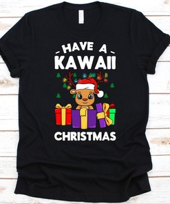 Kawaii Christmas Tee - Japanese Anime Lovers Holiday Gift, Unique Graphics Included