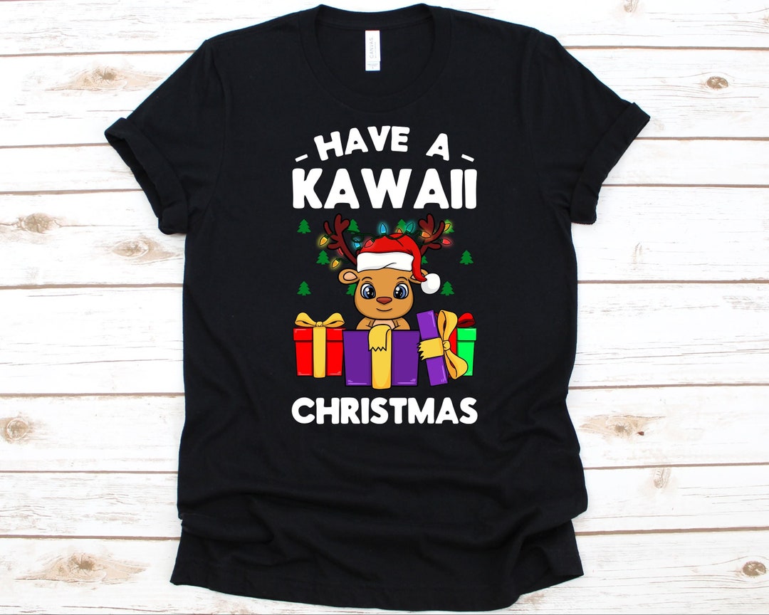 Kawaii Christmas Tee - Japanese Anime Lovers Holiday Gift, Unique Graphics Included