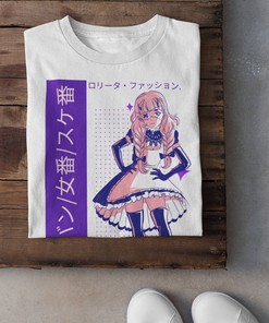 Kawaii Dragon Shirt - Cute Manga Girl Tee