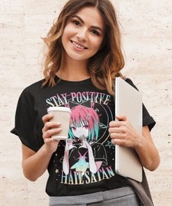 Kawaii Heavy Metal Egirl Rawr Gao T-Shirt - Cute Anime Shirt in Grunge Design