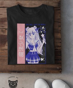 Kawaii Manga Illustration Tee - Japanese Comics Anime Sweatshirt