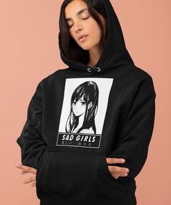 Kawaii Pastel Goth Sweatshirt - Sad Girls Japanese Vaporwave Hoodie for Anime Lovers
