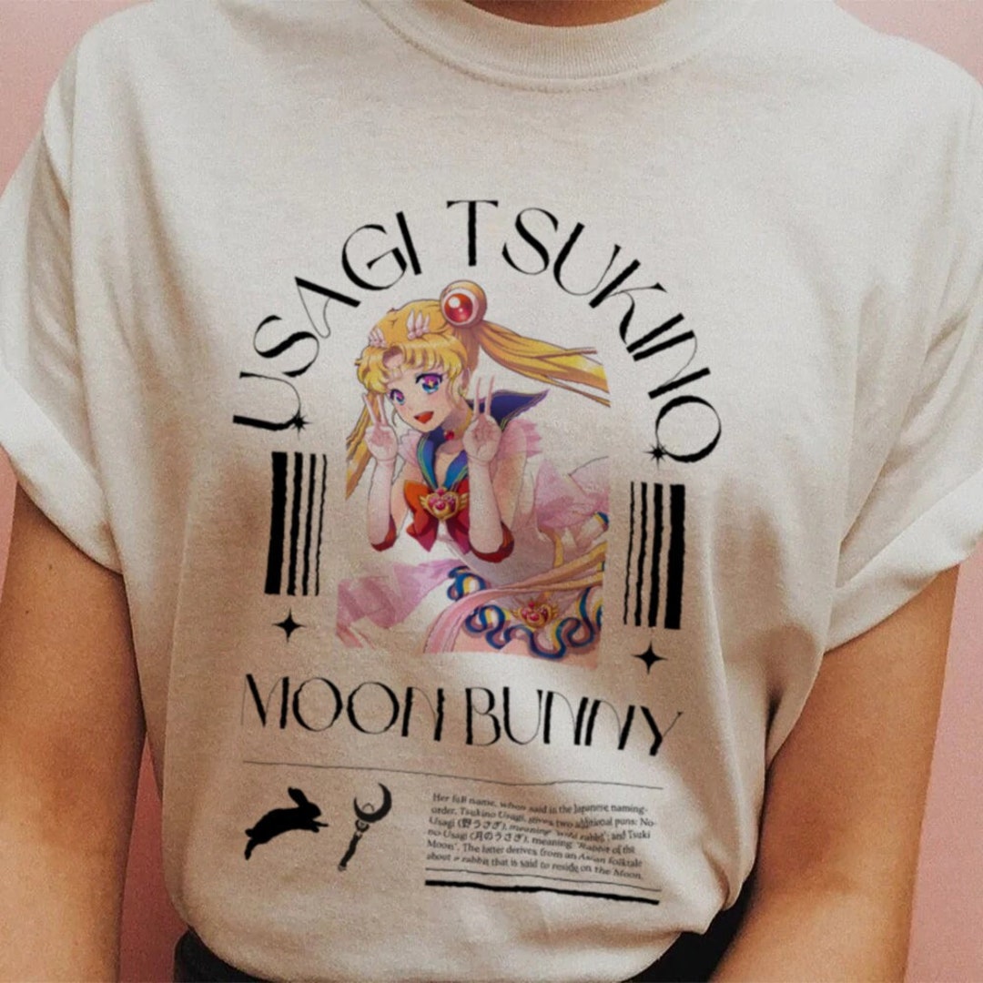 Kawaii Sailor Moon T-Shirt, Unisex Harajuku Clothing Tee, Ideal Gift for Fans