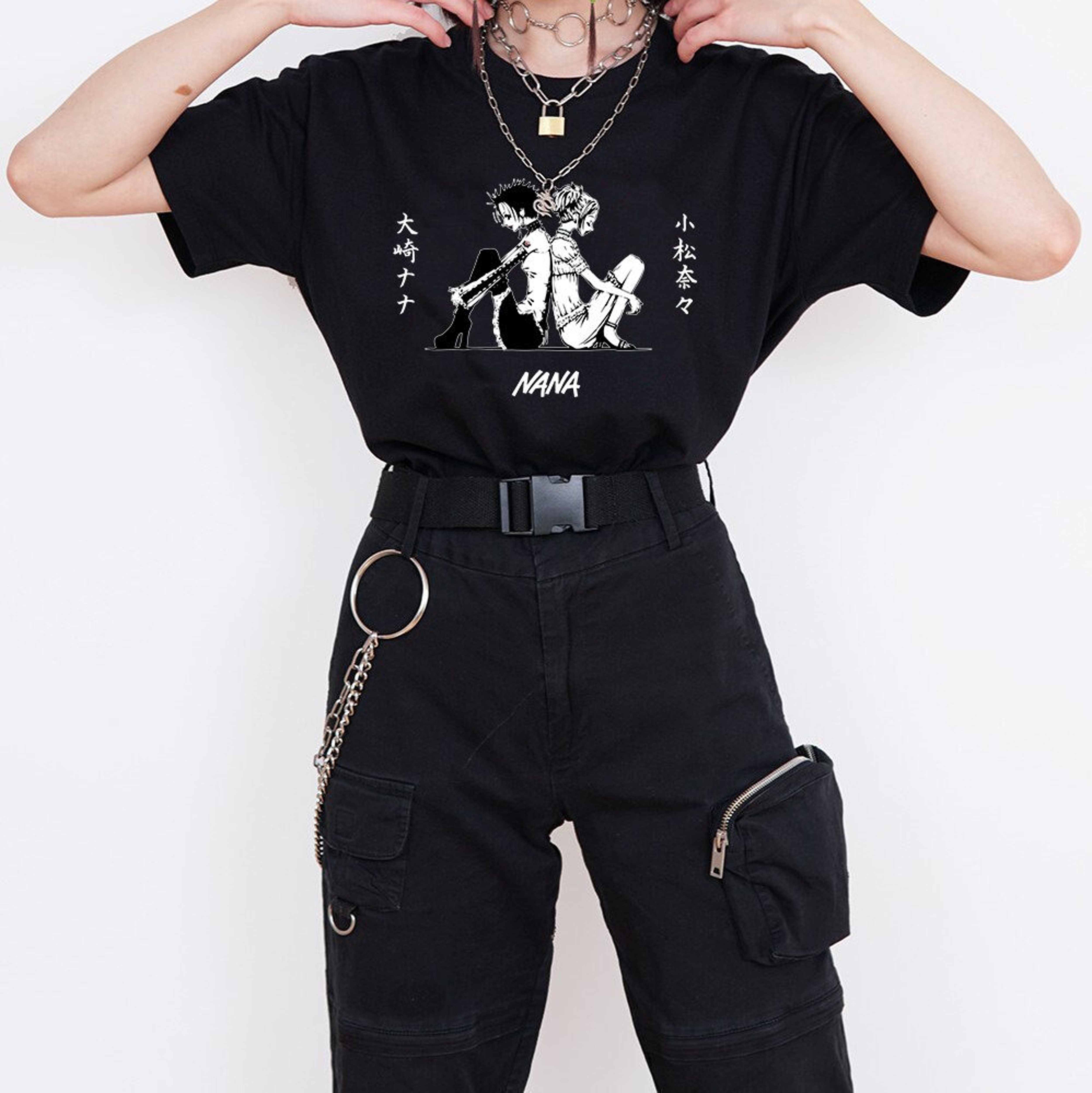 Kiki's Delivery Service Jiji Cat with Flower Shirt - Ghibli Anime Tee for Women