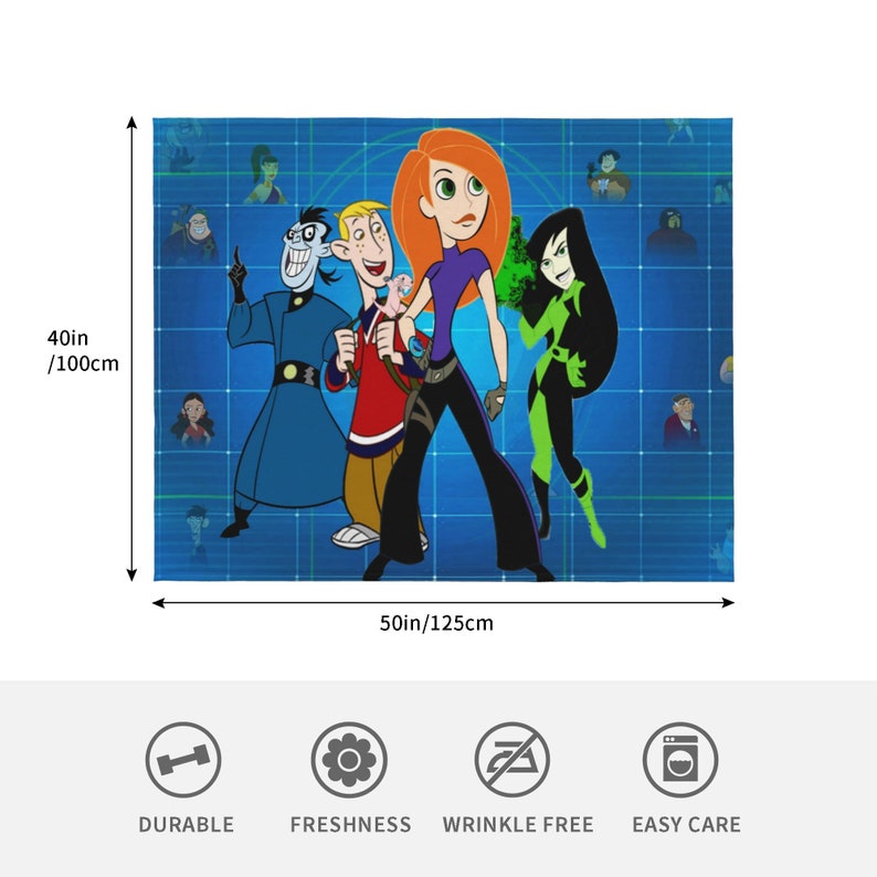 Kim Possible Custom Name Quilt Bedding Set - Perfect for Home Decoration, Family Gifts, Sofa Blanket - Image 4