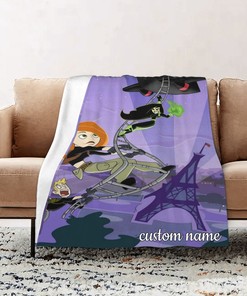 Kim Possible Quilt Bedding Set Blanket - Personalize with Custom Name