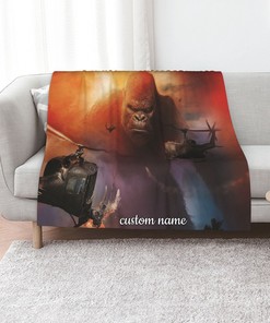 King Kong Personalized Quilt Blanket - Suitable for Home Decoration & Great Gift for Family