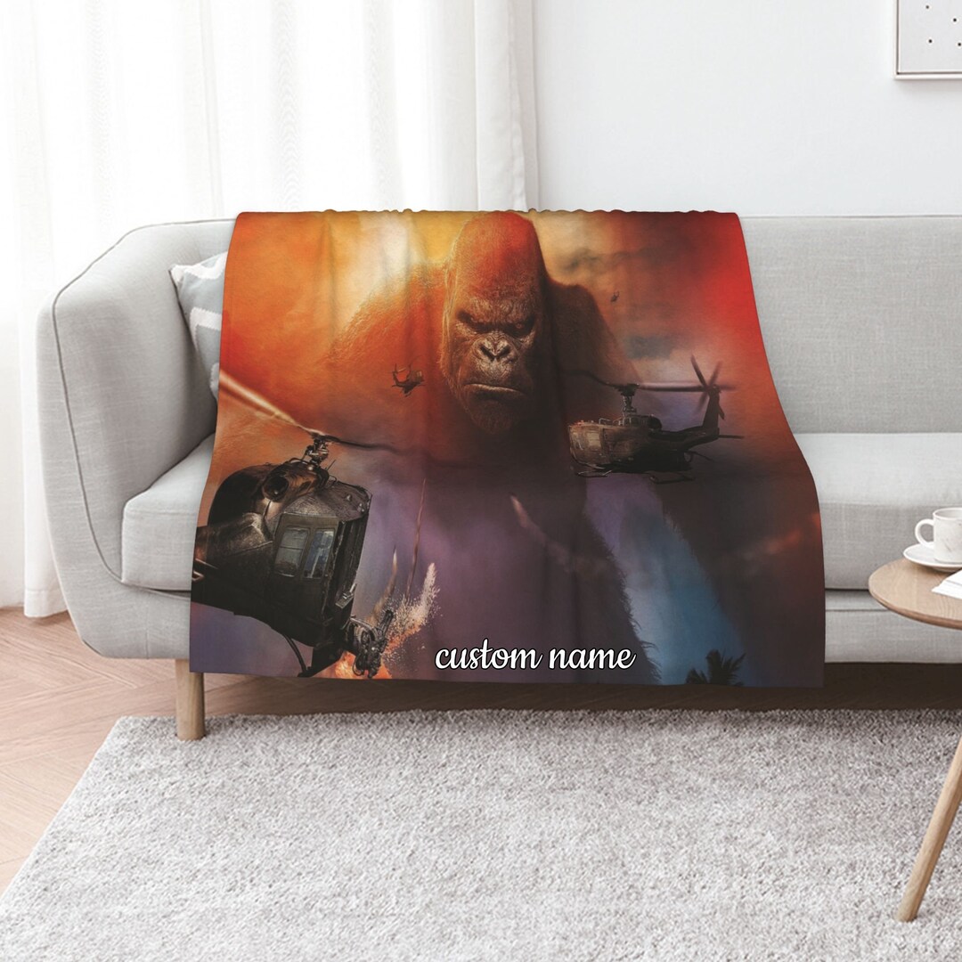King Kong Personalized Quilt Blanket - Suitable for Home Decoration & Great Gift for Family
