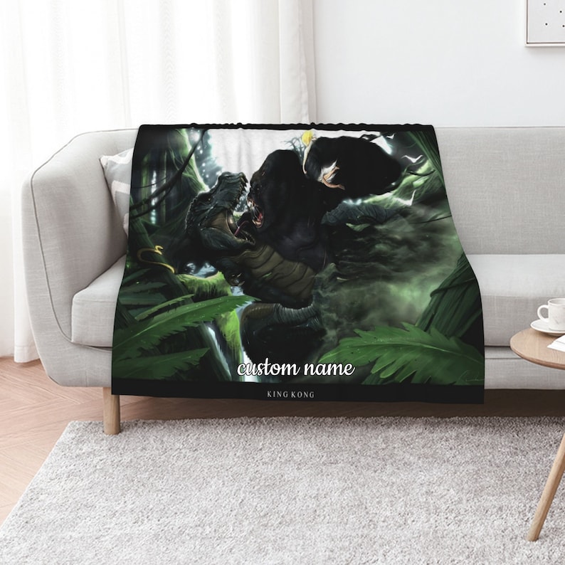 King Kong Quilt Bedding Set with Personalized Name - Perfect for Home Decoration & Sofa - Image 2