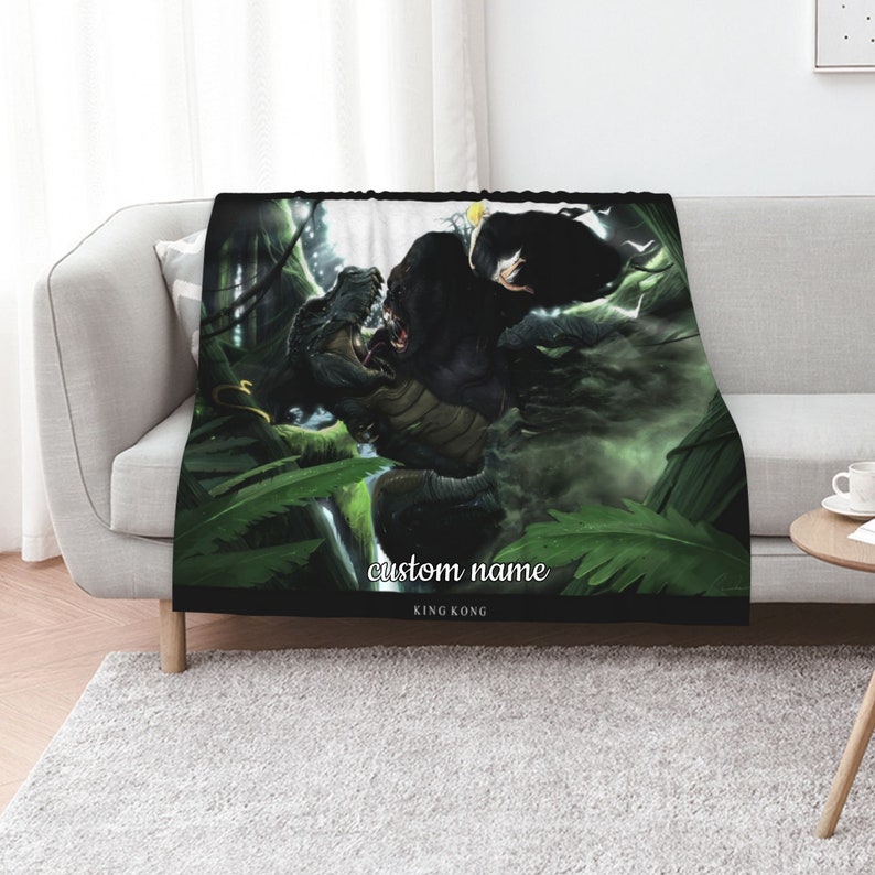 King Kong Quilt Bedding Set with Personalized Name - Perfect for Home Decoration & Sofa - Image 2