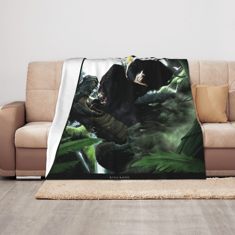King Kong Quilt Bedding Set with Personalized Name - Perfect for Home Decoration & Sofa - Image 3