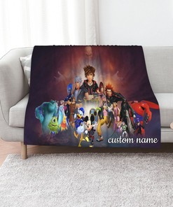 Kingdom Hearts Personalized Quilt Blanket - Ideal for Picnics & Home Decoration