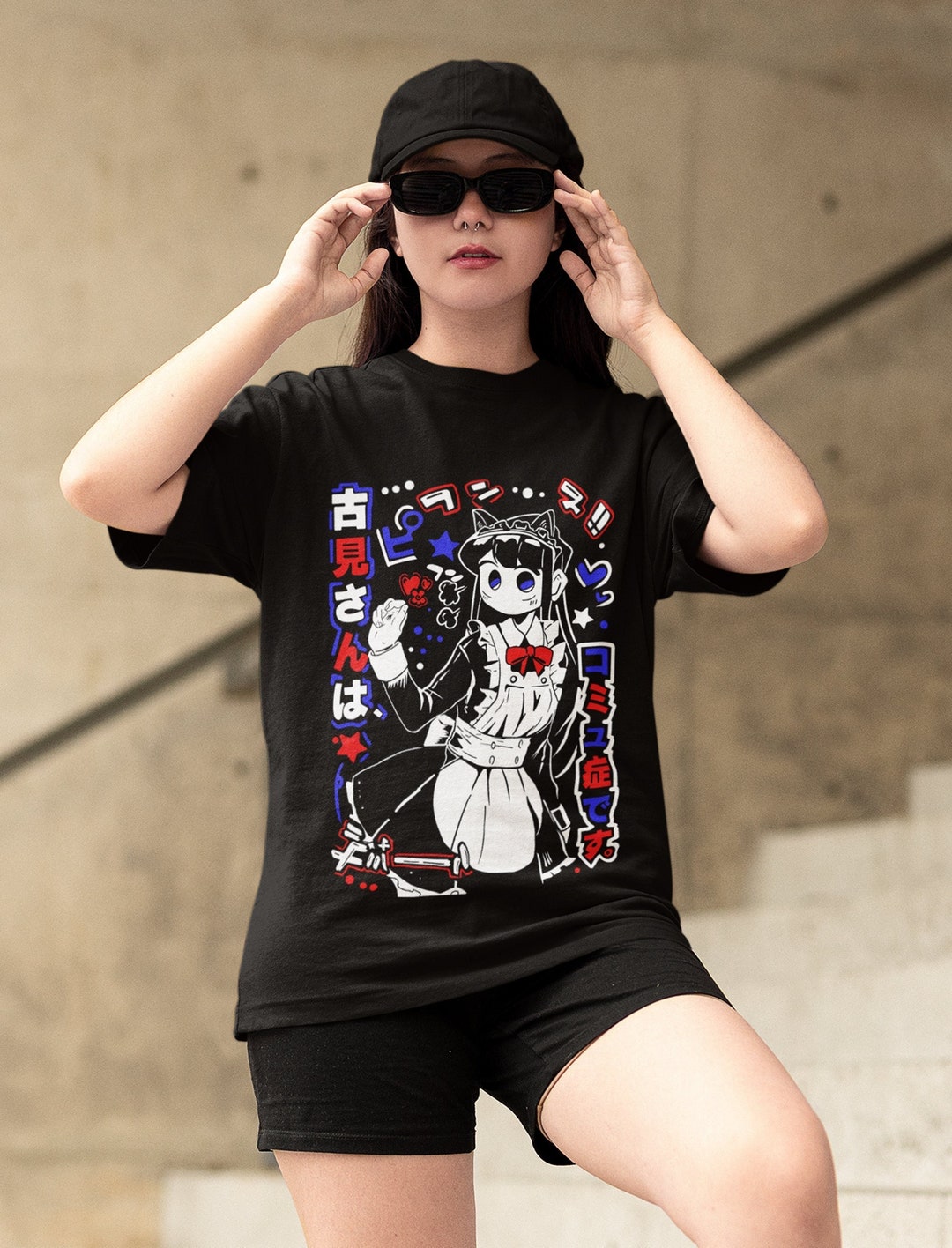 Komi Can't Communicate Anime Waifu Sweatshirt - Unisex Komi Can't Communicate Manga Graphic Tee, Otaku Clothing Merchandise